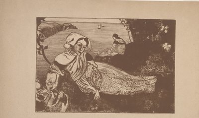 La Primavera (Bahar) 1894 (çinkograf) by Armand Séguin