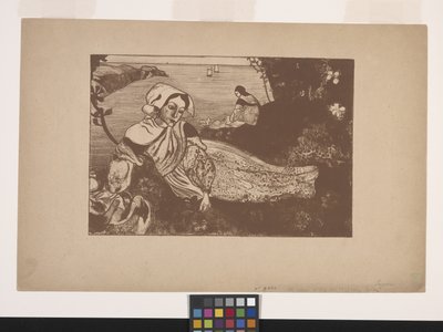 La Primavère (Bahar) (çinkograf) by Armand Séguin