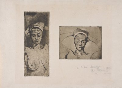 Çıplak, elleri başının arkasında, dikey ve Çıplak, elleri başının arkasında, yatay by Armand Séguin