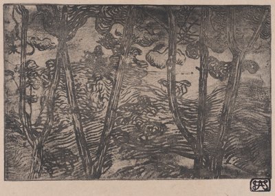 Gece Ağaçları, ca. 1894. by Armand Séguin