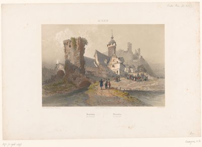 Wiesbaden yakınlarındaki Sonnenberg manzarası Sonnenberg près Wiesbaden (nesne üzerinde başlık) Ren Nehri boyunca manzaralar (dizi başlığı) Le Rhin (nesne üzerinde dizi başlığı) by Armand Theophile Cassagne