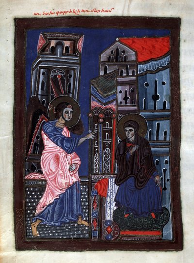 Duyuru. Başmelek Gabriel, Meryem Ana