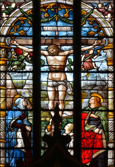 Çarmıha Gerilme, Bakire Meryem, Aziz John ve Mary Magdalene ile Haç
