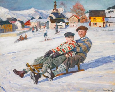 Carol II veya Charles II (1893-1953) Romanya Kralı ve Prens Michael (gelecekteki Kral Mihai I, 1921 doğumlu) - Romanya