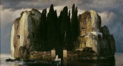 Ölüler adası. Beşinci versiyon. 1886 by Arnold Böcklin