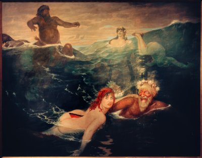 dalgaların oyununda by Arnold Böcklin