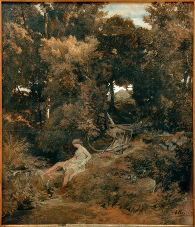 kaynağındaki su perisi by Arnold Böcklin