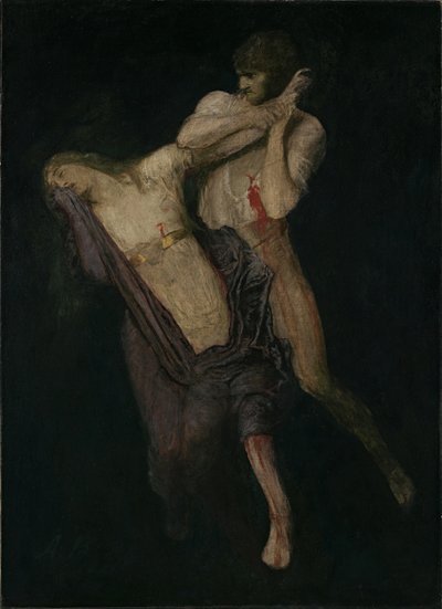 Paolo ve Francesca, 1893. by Arnold Böcklin