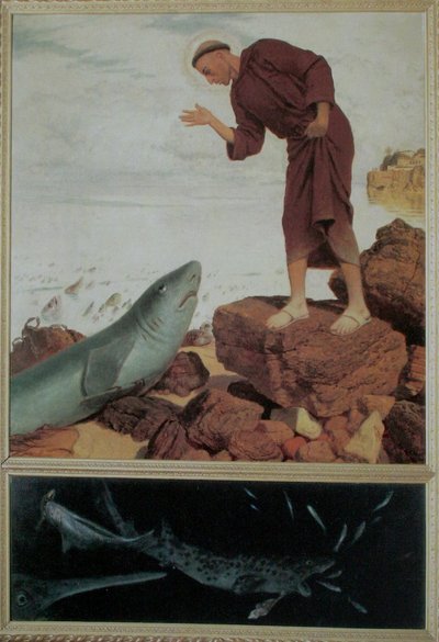 Aziz Anthony Balığa Vaaz Eder by Arnold Böcklin