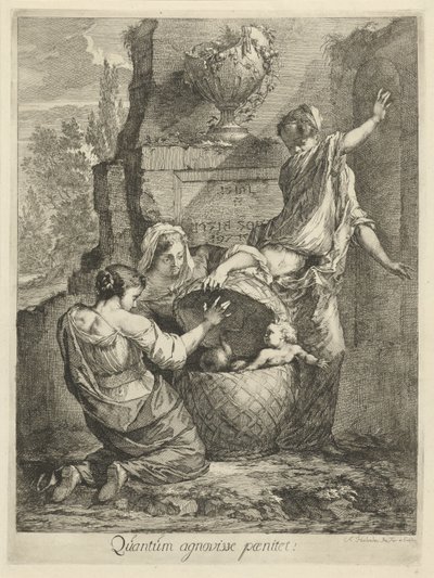 Erichthonius gevonden kapı de kuru dochters van Cecrops Pişmanlık ne kadar kabul edilir (nesne üzerindeki başlık) by Arnold Houbraken