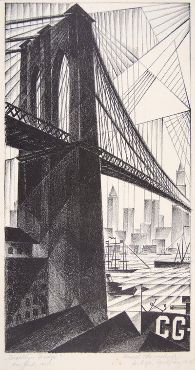 Brooklyn Köprüsü by Arnold Ronnebeck