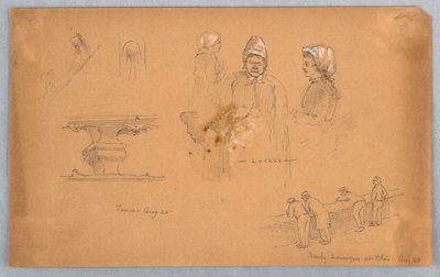 Mimari ve Figür Eskizleri by Arnold William Brunner