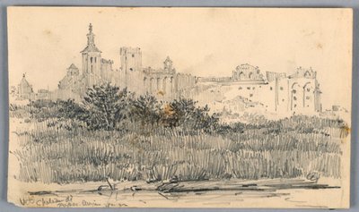 Chateau de Papes, Avignon by Arnold William Brunner