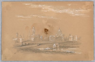 Şehrin silueti by Arnold William Brunner