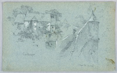 Coutance ve Mont St. Michel by Arnold William Brunner