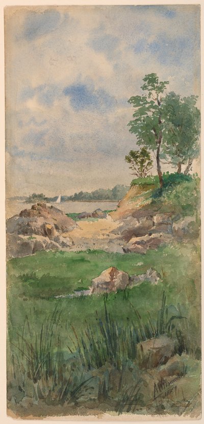 Nantucket Adası manzarası by Arnold William Brunner
