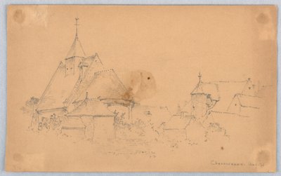 Chenonceaux taslağını by Arnold William Brunner