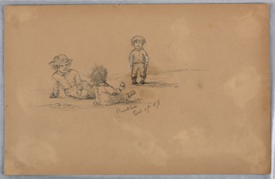 Üç Çocuk Kroki by Arnold William Brunner