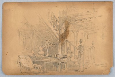 Merdiven—Mossley Salonu by Arnold William Brunner