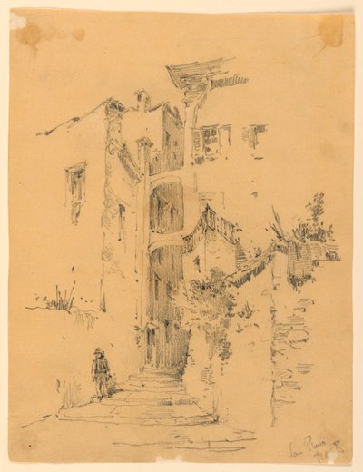 San Remo'da Sokak by Arnold William Brunner