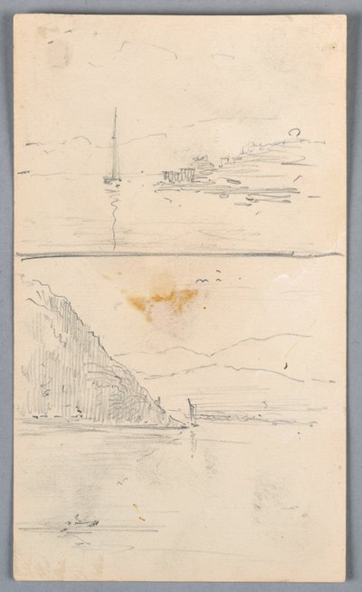 Ridges'in iki çizimi by Arnold William Brunner