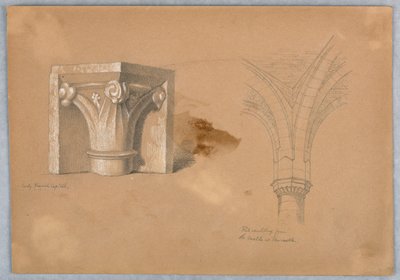 İki Mimari Detay çalışması by Arnold William Brunner