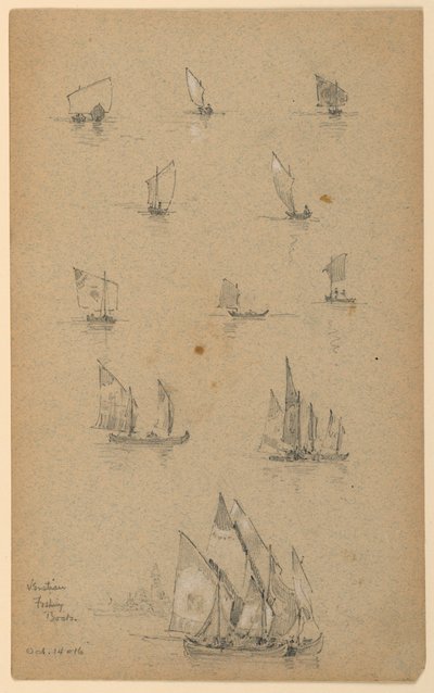 Venedik Balıkçı Tekneleri by Arnold William Brunner