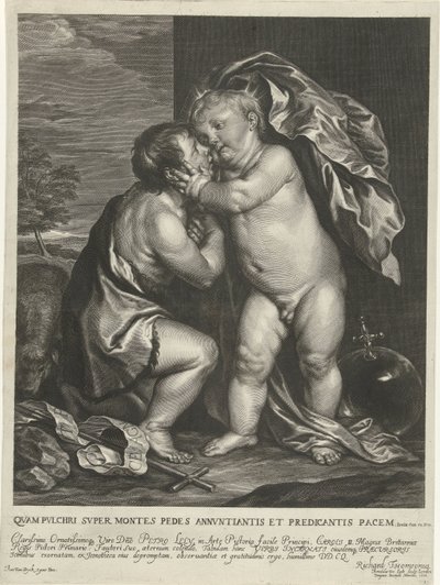 Christuskind ve Johannes de Doper by Arnold de Jode