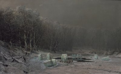 Kış mevsimi. Buz yarma by Arseniy Ivanovich Meshchersky