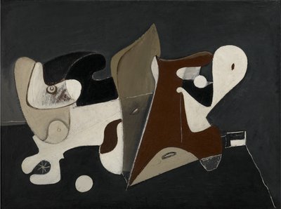 Nighttime, Enigma and Nostalgia, c.1933-34 (panele monte edilmiş tuval üzerine yağlı boya) by Arshile Gorky