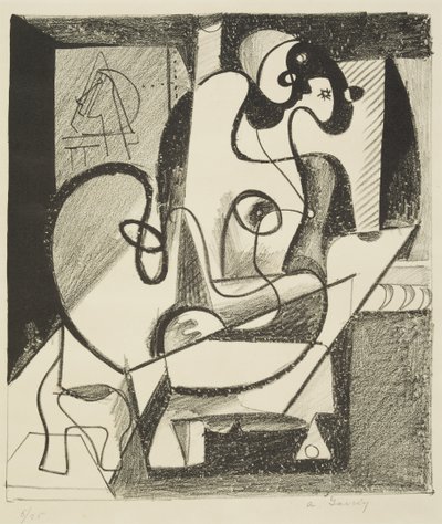 Ressam ve Model by Arshile Gorky