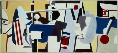 Newark Havaalanı, New Jersey İdari Binası için duvar resmi çalışması by Arshile Gorky