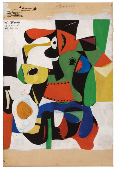 İsimsiz, c.1941 (kağıt üzerine grafit ve guaş) by Arshile Gorky