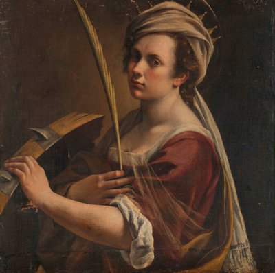İskenderiyeli Aziz Catherine olarak Otoportre, c.1616 (tuval üzerine yağlı boya) by Artemisia Gentileschi