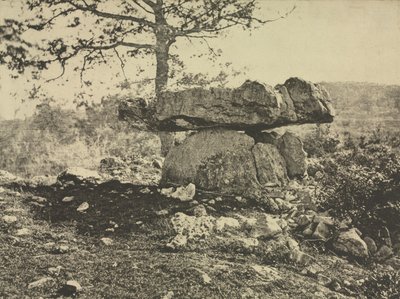 Dolmen, Cap del Puetch, Ariège, Fransa by Arthur A. Taylor