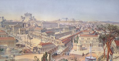 Olduğu Gibi Roma, Mevcut Kalıntılardan Sonra Restore Edildi (25183 detayı) by Arthur Ashpitel