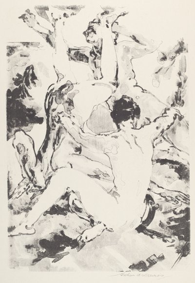 Üç Akrobat by Arthur B. Davies