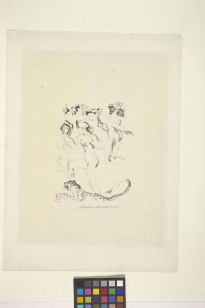 Bacchantes (litografi) by Arthur Bowen Davies