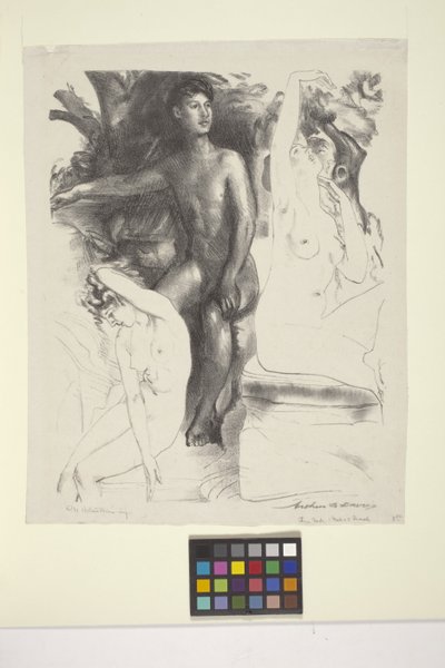 Hakimiyet (litografi) by Arthur Bowen Davies