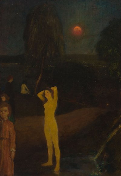 Tam Yörüngeli Ay by Arthur Bowen Davies