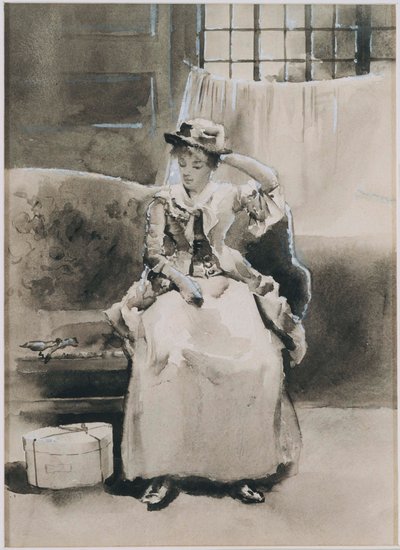 İsimsiz (Oturan Kadın) by Arthur Bowen Davies