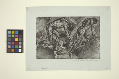 Ayaklanma (gravür ve aquatint) by Arthur Bowen Davies