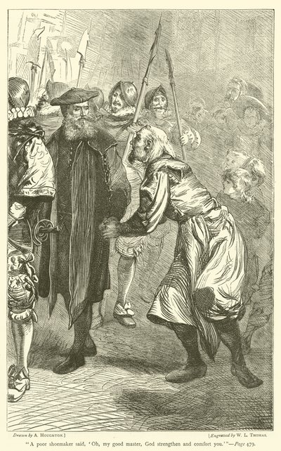 Fakir bir kunduracı dedi ki, Ey güzel efendim, Allah seni kuvvetlendir, teselli et. by Arthur Boyd Houghton