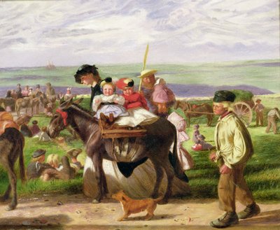Deniz kenarında, Pegwell Körfezi, Ramsgate yakınlarında by Arthur Boyd Houghton
