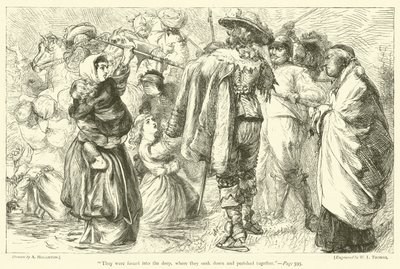Derinlere zorlandılar, orada battılar ve birlikte öldüler by Arthur Boyd Houghton