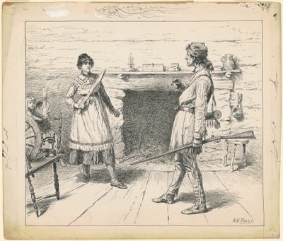 Ai Ona Çekip Gitmesini Söyledi by Arthur Burdett Frost