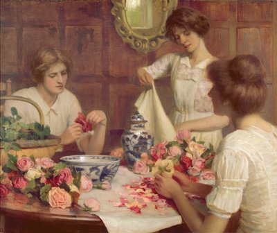 Pot Pourri (tuval üzerine yağlı boya) by Arthur Claude Cooke