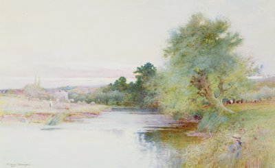 Marlow yakınlarında saman yapımı by Arthur Claude Strachan