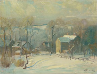 Karda Köy (tuval üzerine yağlı boya) by Arthur Clifton Goodwin