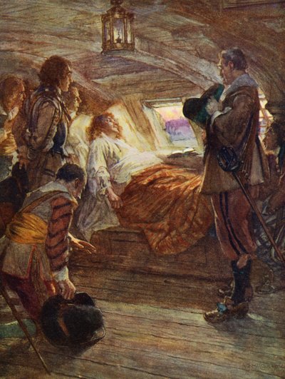 Sir Francis Drake'in ölümü by Arthur David (after) McCormick